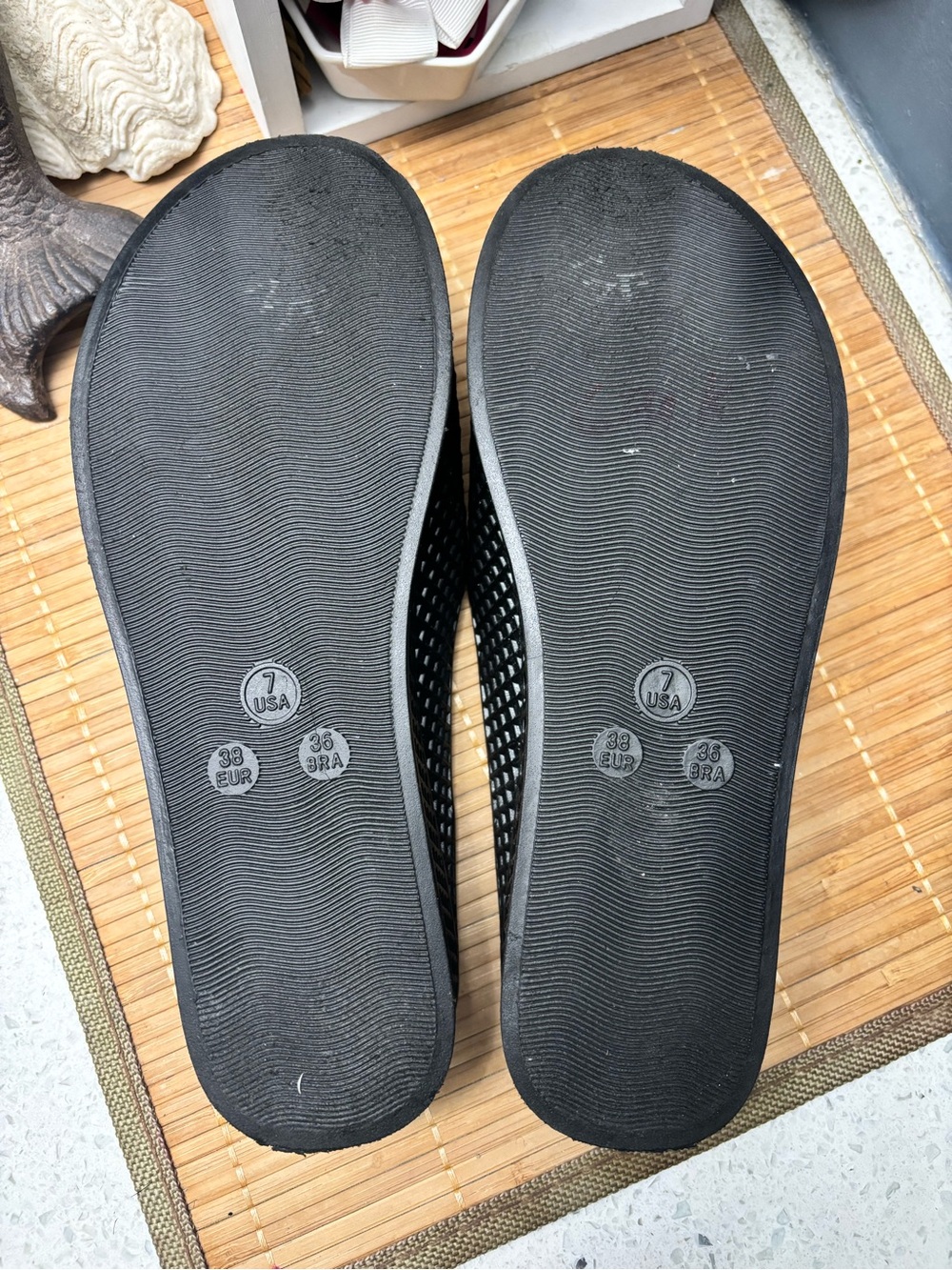 Jeffrey Campbell Havana Last fling black rubber jelly slides - Picture 3 of 8